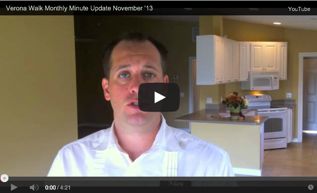 Verona Walk “Monthly Minute Update” Nov ’13 Verona Walk “Monthly Minute Update” Nov ’13