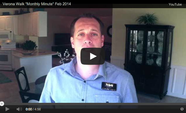 Verona Walk “Monthly Minute” February 2014 Verona Walk “Monthly Minute” February 2014