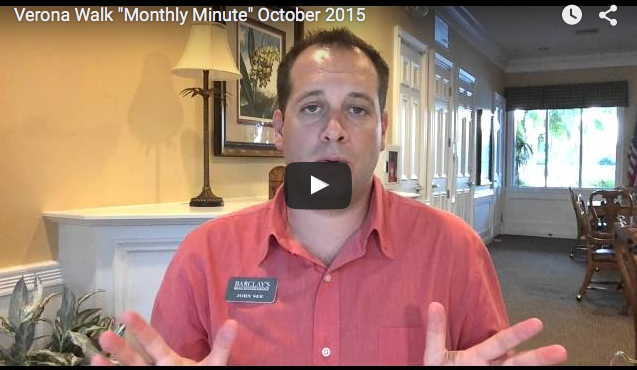 Verona Walk “Monthly Minute” October 2015 Verona Walk “Monthly Minute” October 2015